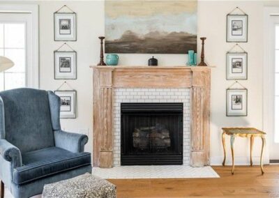 Fireplace - Vintage Mantle - Branchway Nest Obsessed | Interior Design & New Construction Design by Claudia Hardy